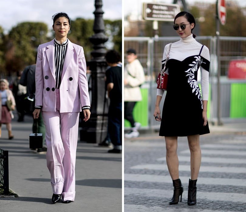 Street Style: лучшие образы на Неделе моды в Париже. Редактор и консультант по стилю Каролин Исса. Модный блогер Кризелль Лим